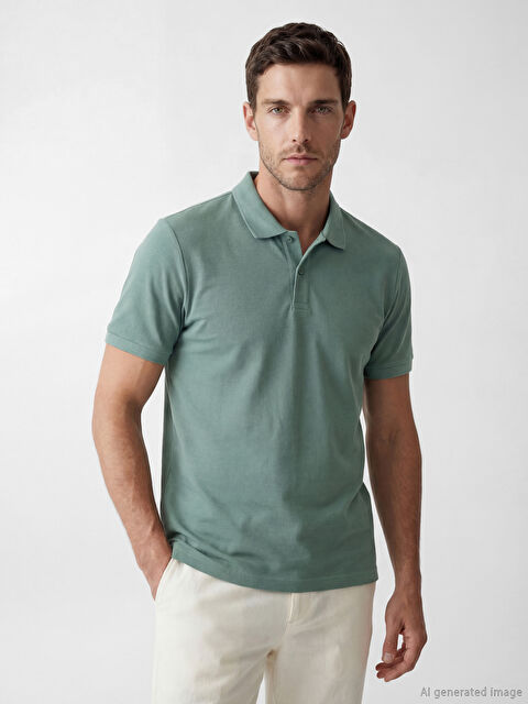 LCWAIKIKI Classic Polo Yaka Erkek Pike Tişört - S61362Z8-VYL