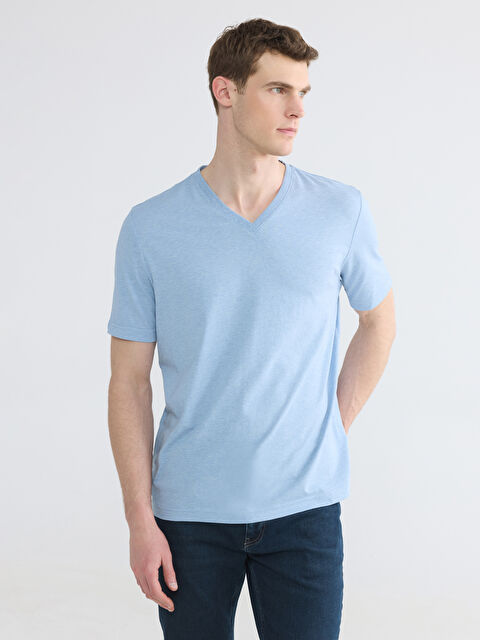 LCWAIKIKI Classic V Neck Jersey Men's T-Shirt