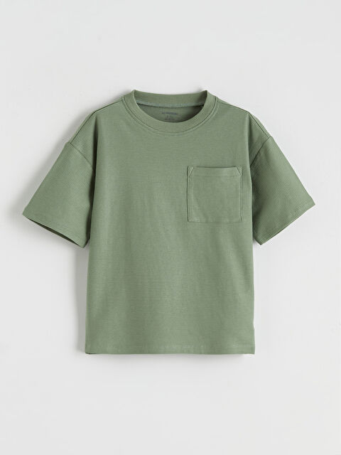 LCW Kids Boys' T-shirt with Chest Pocket - S61383Z1-GX7