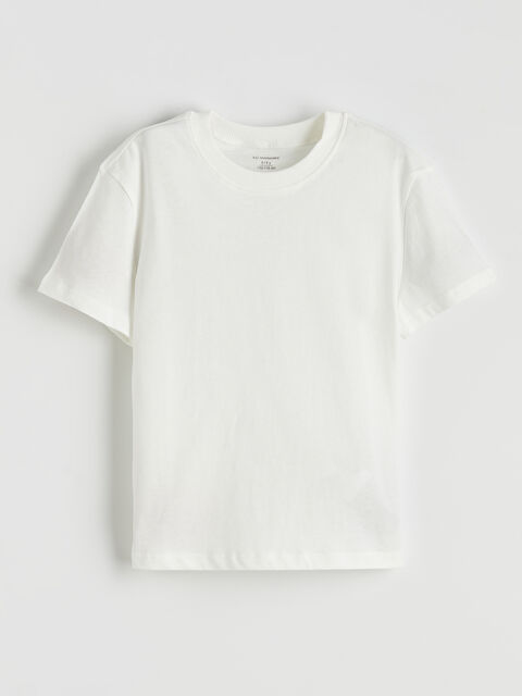 LCW Kids Bisiklet Yaka Kısa Kollu Erkek Çocuk Tişört