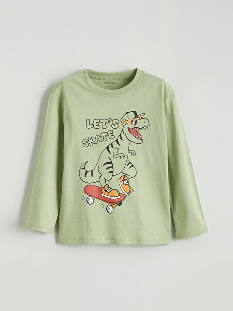 LCW Kids Baskılı Erkek Çocuk Tişört - S61408Z1-FHV