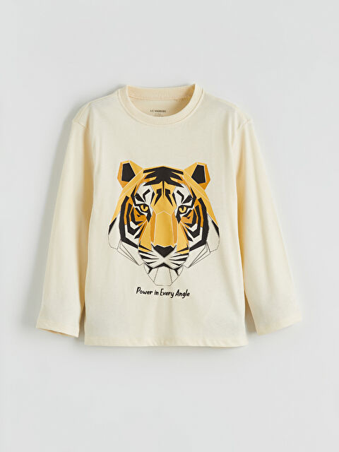 LCW Kids Kaplan Baskılı Erkek Çocuk Tişört - S61409Z1-QVK