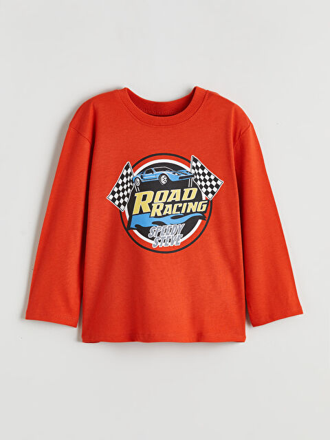 LCW Kids Baskılı Erkek Çocuk Tişört - S61412Z1-JSV