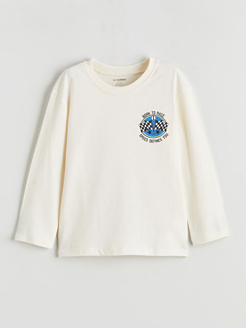 LCW Kids Baskılı Erkek Çocuk Tişört - S61412Z1-QVK