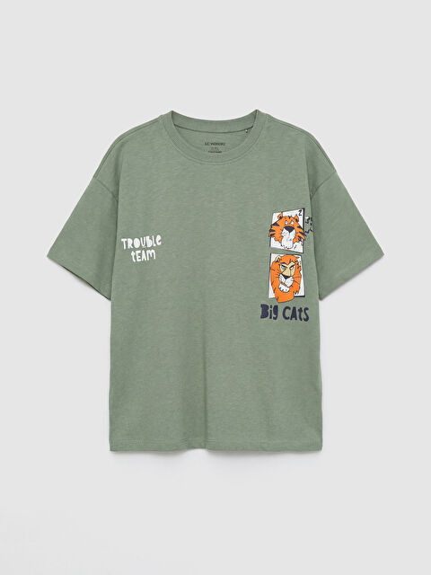 LCW Kids Baskılı Erkek Çocuk Tişört - S61436Z1-GX7