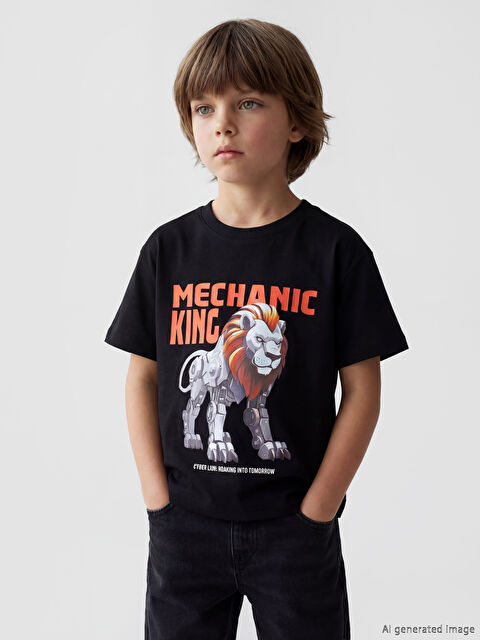 LCW Kids Baskılı Erkek Çocuk Tişört 2'li 