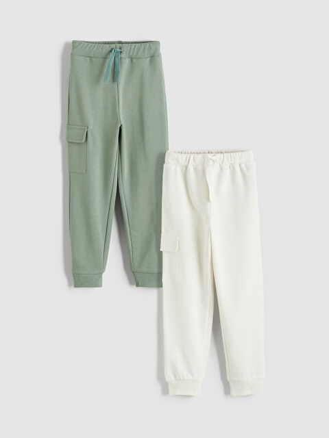 LCW Kids Kargo Cepli Erkek Çocuk Eşofman Altı 2'li - S61452Z1-GX7