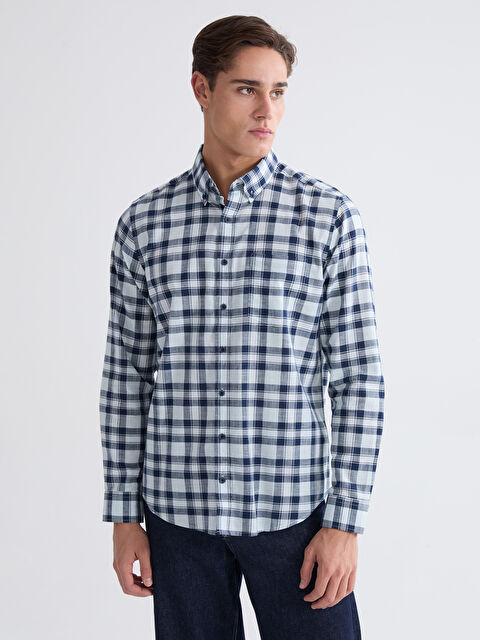 LCWAIKIKI Classic Regular Fit Ekose Erkek Gömlek - S61468Z8-LLC