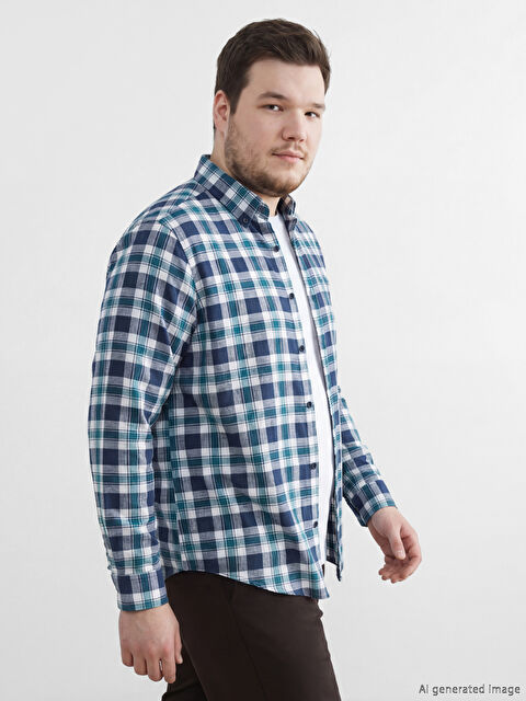 LCWAIKIKI Classic Regular Fit Ekose Erkek Gömlek