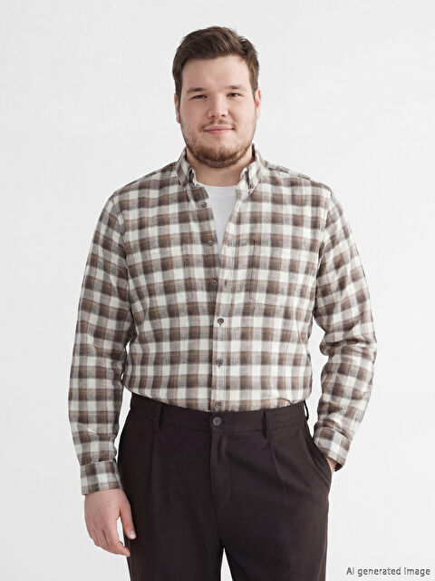 LCWAIKIKI Classic Regular Fit Ekose Erkek Gömlek