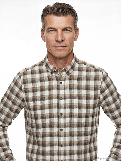 LCWAIKIKI Classic Regular Fit Ekose Erkek Gömlek - S61469Z8-LLL