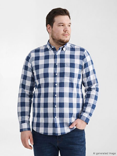 LCWAIKIKI Classic Regular Fit Ekose Erkek Gömlek