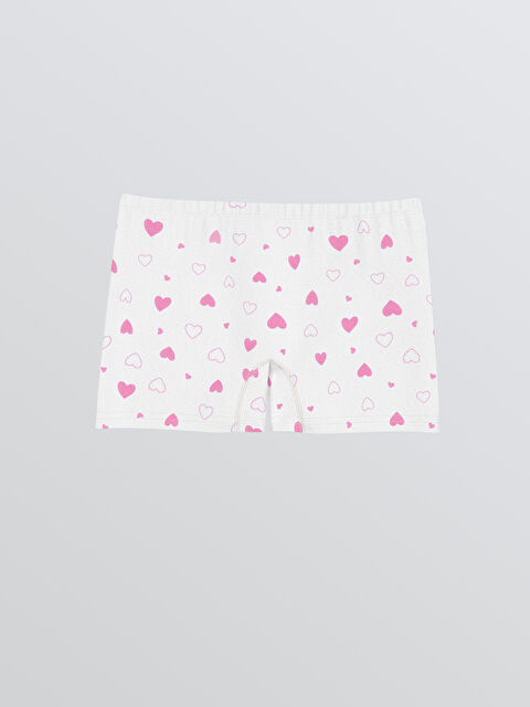 LC WAIKIKI  Kalp Desenli Kız Çocuk Boxer - S61516Z1-LU7