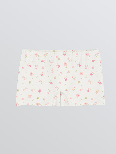 LCW Kids Çiçek Desenli Kız Çocuk Boxer - S61538Z1-LRA