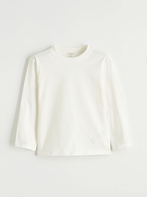 LCW Kids Bisiklet Yaka Uzun Kollu Erkek Çocuk Tişört - S61556Z1-R9J