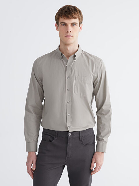 LCWAIKIKI Classic მამაკაცის რეგულარული მორგების პერანგი - S61567Z8-GTC