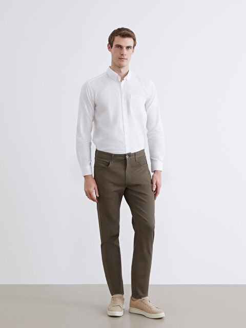 LCWAIKIKI Classic Dar Kalıp Gabardin Erkek Chino Pantolon - S61577Z8-VDS