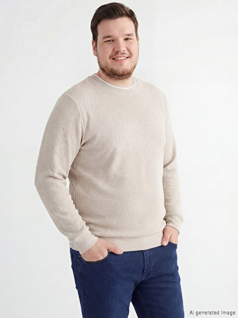 LCWAIKIKI Classic Bisiklet Yaka Uzun Kollu Erkek Tişört - S61582Z8-Y0A