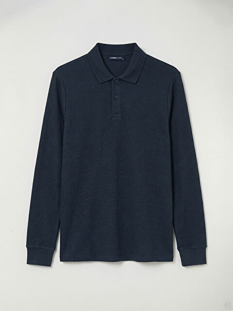 LCWAIKIKI Classic Polo Yaka Erkek Sweatshirt - S61584Z8-YMZ