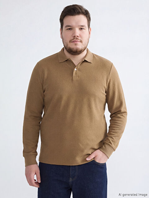 LCWAIKIKI Classic Polo Yaka Erkek Sweatshirt