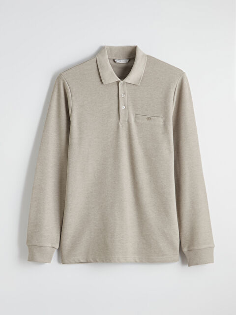 LCWAIKIKI Classic Polo Yaka Erkek Sweatshirt - S61585Z8-DHA