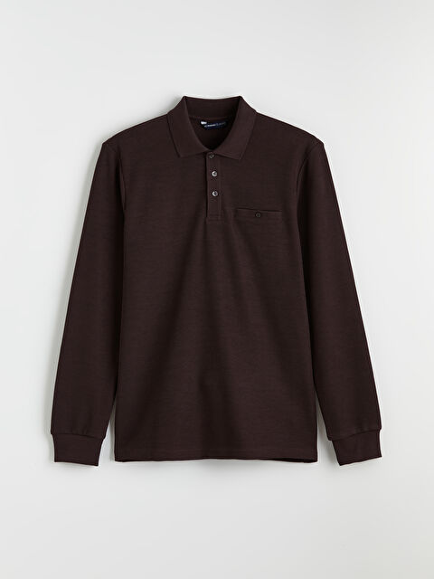 LCWAIKIKI Classic Polo Yaka Erkek Sweatshirt - S61585Z8-ZBU