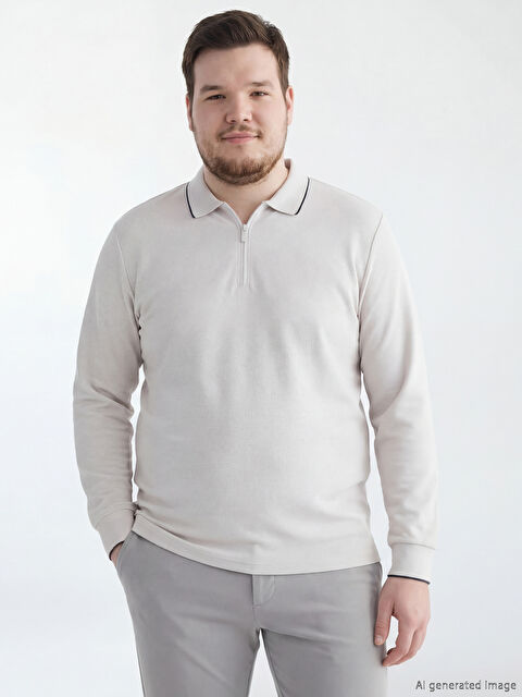 LCWAIKIKI Classic Polo Yaka Uzun Kollu Erkek Tişört - S61587Z8-Y9X