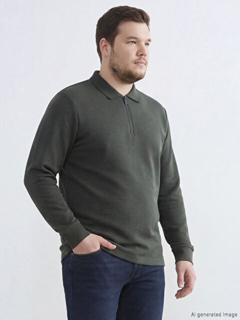 LCWAIKIKI Classic Polo Yaka Uzun Kollu Erkek Tişört - S61587Z8-Z6A