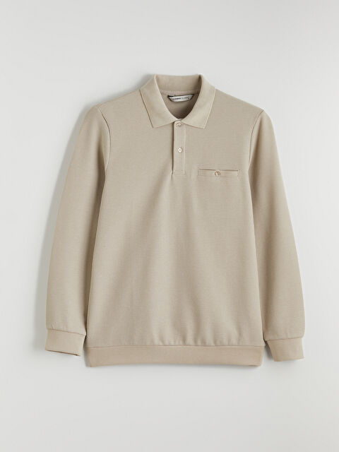 LCWAIKIKI Classic Polo Yaka Erkek Sweatshirt - S61588Z8-Y0A