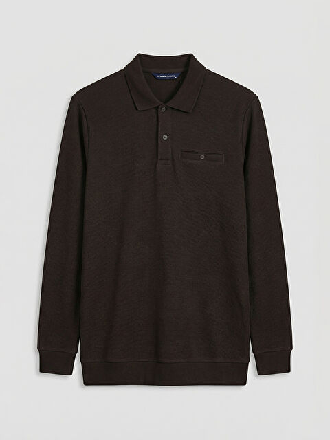 LCWAIKIKI Classic Polo Yaka Erkek Sweatshirt - S61588Z8-ZJS