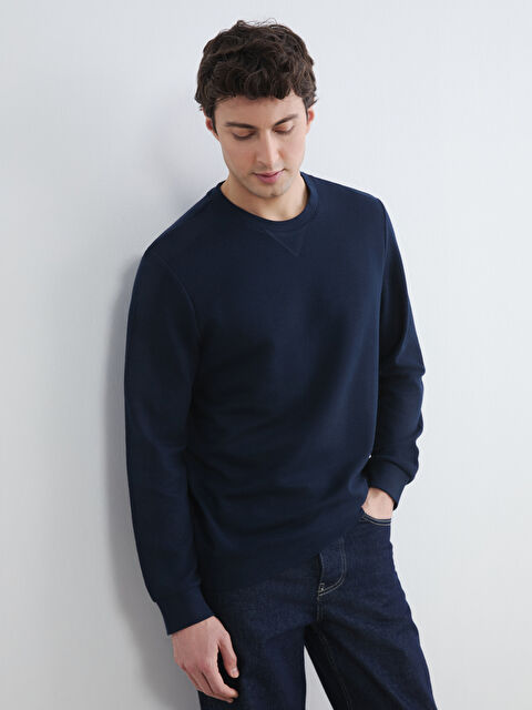 LCWAIKIKI Classic Men's Crew Neck Sweatshirt - S61589Z8-RFH