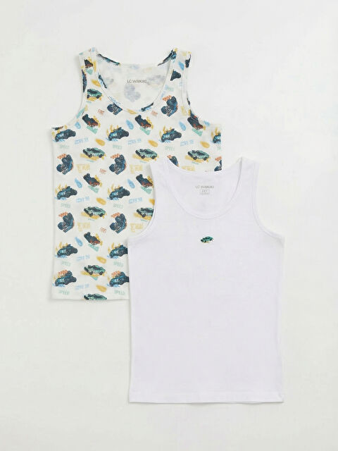 LCW Kids Baskılı Erkek Çocuk Atlet 2'li - S61608Z4-LU7