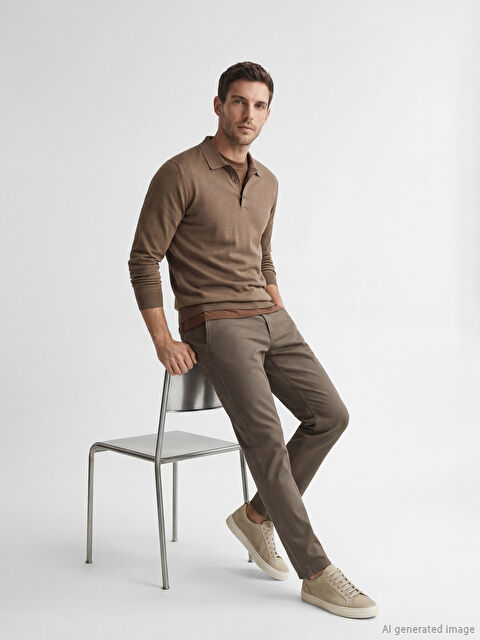 LCWAIKIKI Classic Slim Fit Men's Chino Trousers - S61641Z8-VDS