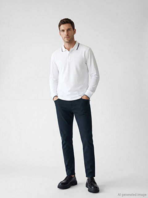 LCWAIKIKI Classic Slim Fit Men's Chino Trousers - S61641Z8-YEF