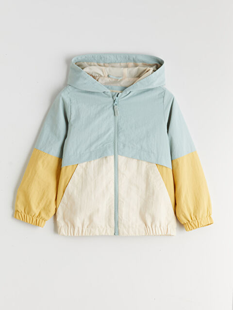 LCW Kids Kapüşonlu Renk Bloklu Erkek Çocuk Mont - S61647Z1-GJM
