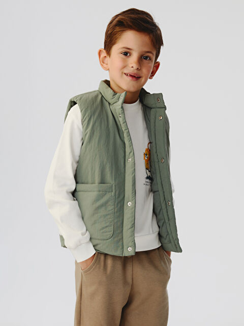 LCW Kids Dik Yaka Erkek Çocuk Şişme Yelek - S61664Z1-GZA