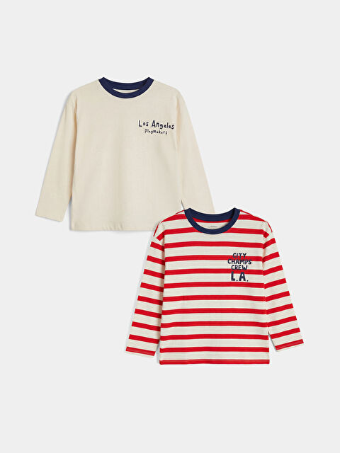 LCW Kids Boy BEIGE T-Shirt - S61703Z1-QVK