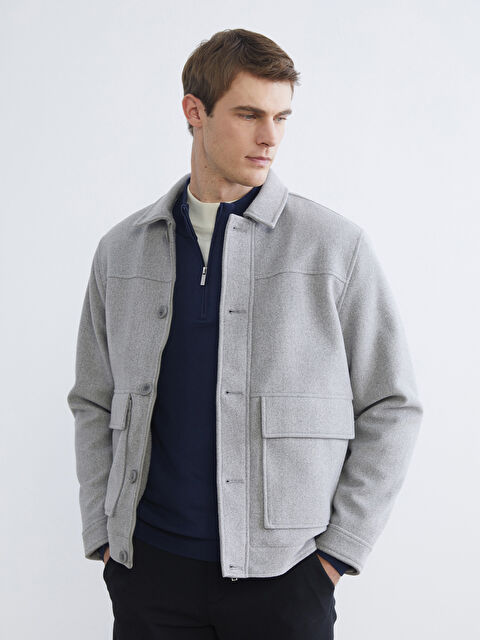 SOUTHBLUE Standart Kalıp Erkek Kaşe Mont - S61726Z8-LAL