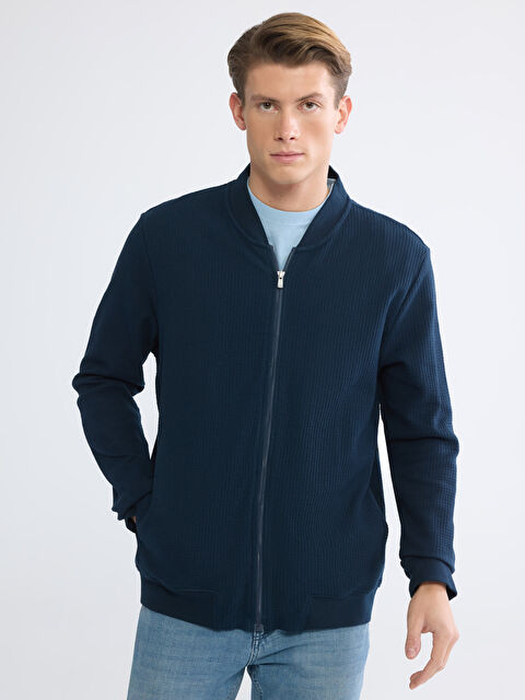 LC WAIKIKI Kolej Yaka Erkek Fermuarlı Sweatshirt - S61733Z8-RFH