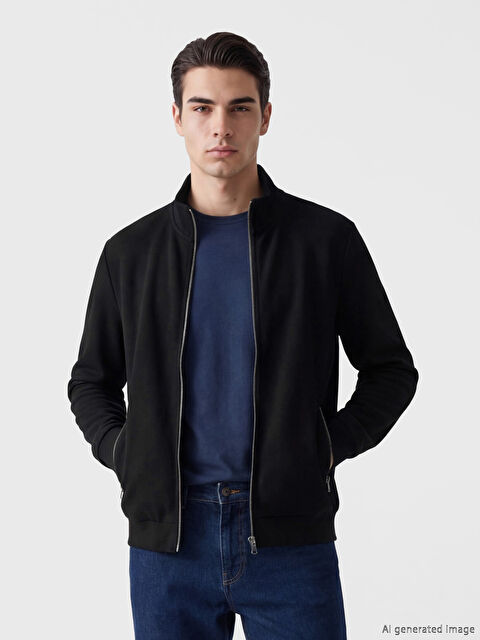 LC WAIKIKI Hanorac cu fermoar cu guler înalt pentru bărbați