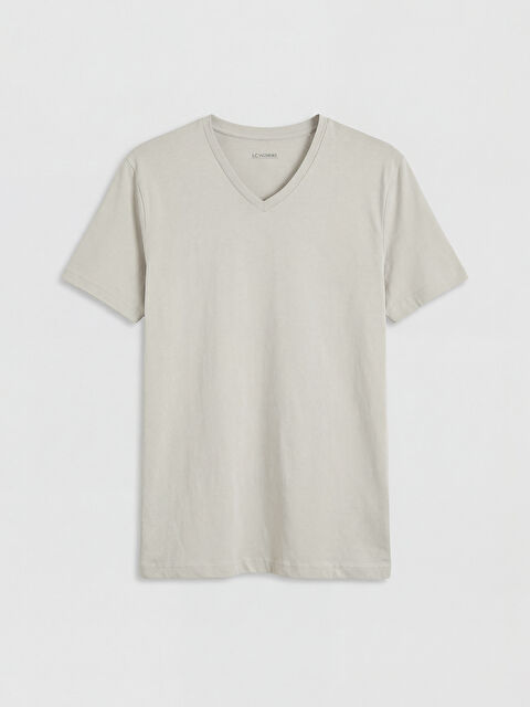 LCWAIKIKI Classic V Yaka Penye Erkek Tişört - S61747Z8-ZM2