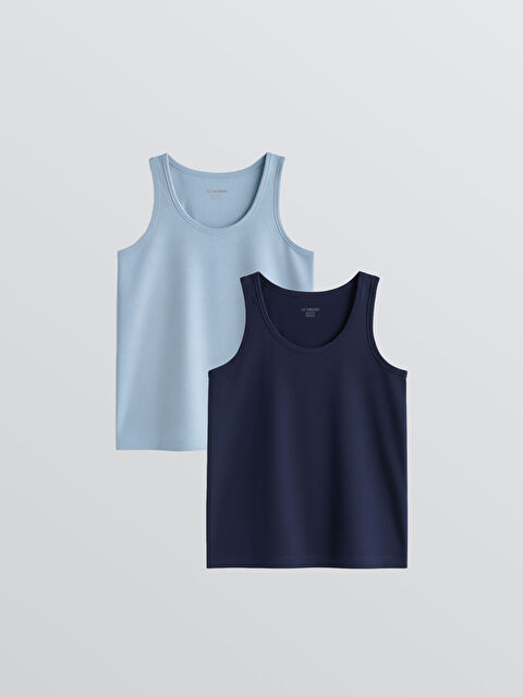 LCW Kids Bisiklet Yaka Erkek Çocuk Atlet 2'li - S61754Z4-QYA