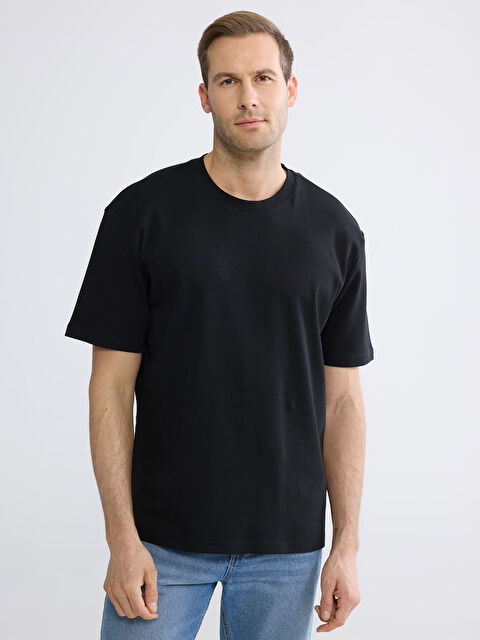 LCWAIKIKI Classic Bisiklet Yaka Erkek Tişört - S61755Z8-CVL