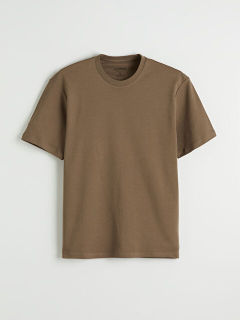 LCWAIKIKI Classic Bisiklet Yaka Erkek Tişört - S61755Z8-HCT