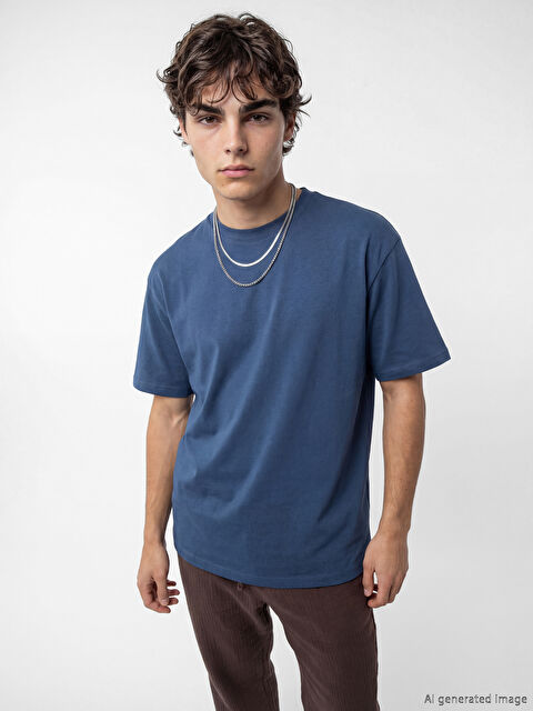 XSIDE Bisiklet Yaka Erkek Tişört - S61812Z8-VX8