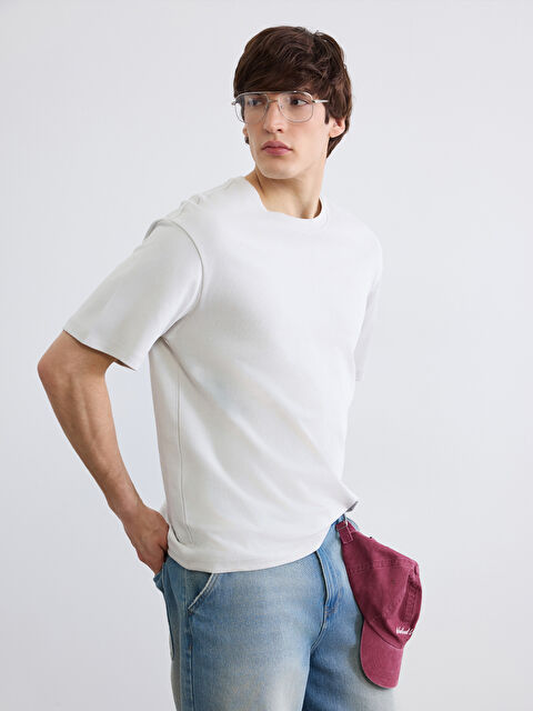 XSIDE Bisiklet Yaka Erkek Tişört - S61812Z8-ZAK