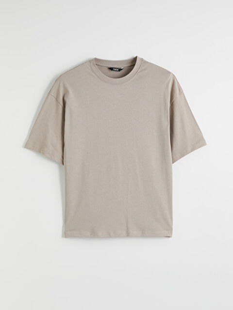 XSIDE Bisiklet Yaka Erkek Tişört - S61815Z8-GEY