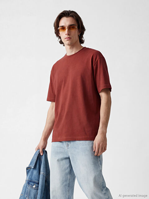 XSIDE Bisiklet Yaka Erkek Tişört - S61815Z8-5F1