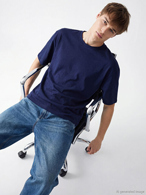 XSIDE Bisiklet Yaka Erkek Tişört - S61817Z8-JY0