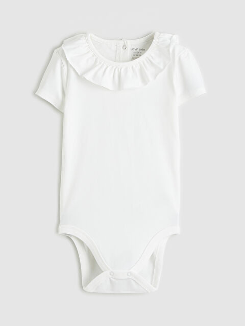 LCW baby Bisiklet Yaka Kız Bebek Çıtçıtlı Body - S61872Z1-FDU